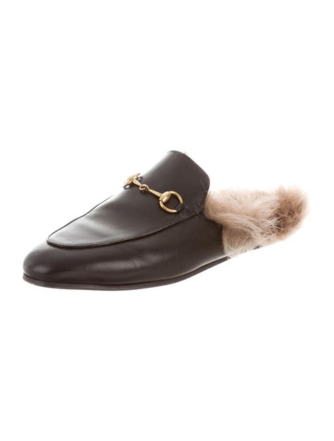 gucci princetown mule loafer|Gucci princetown mule with fur.